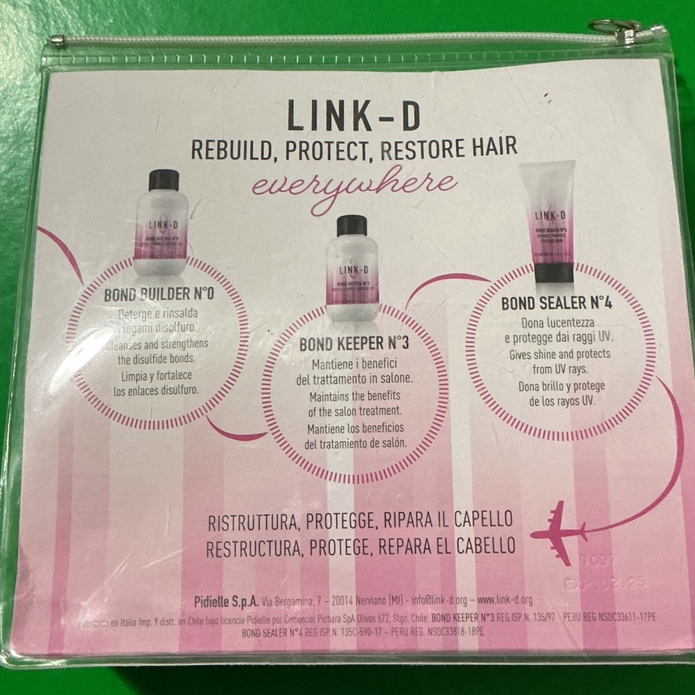 Link-D Hair Care Set - Pink and White